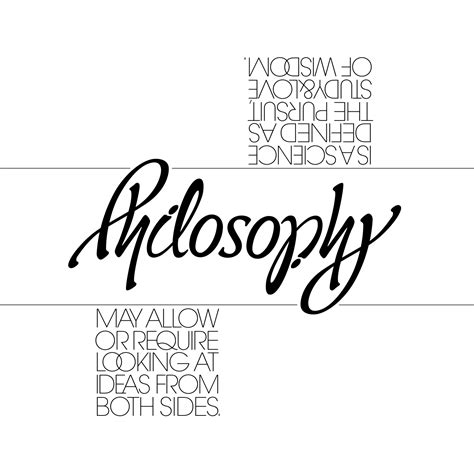 philosophy lettering